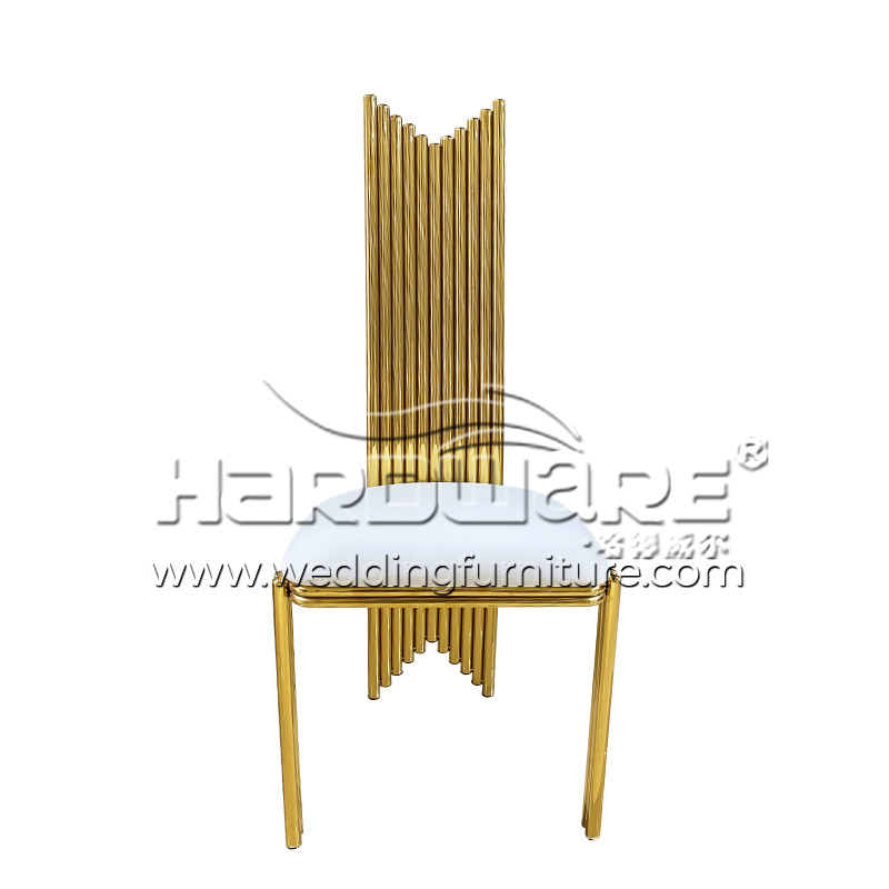 Gold Metal Wedding Chair
