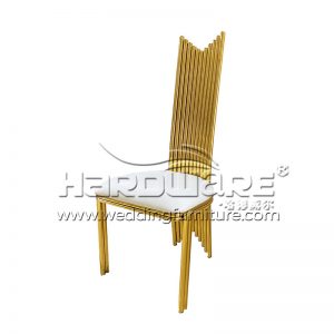 Gold Metal Wedding Chair