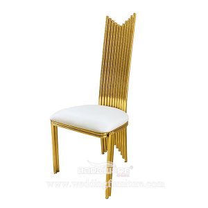 Gold metal wedding chair