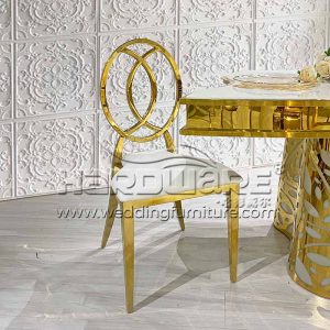 Luxury Hot Recommend Golden Stainless Steel Chair