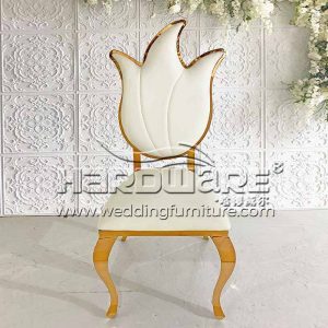 Classic Design Stainless Steel High Back Wedding Chairs