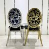 Stainless Steel Frame Velvet Seat Elegant Banquet Chair