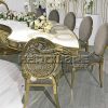 Stainless Steel Frame Velvet Seat Elegant Banquet Chair