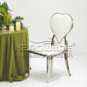Heart Back Stainless Steel New Model Wedding chairs