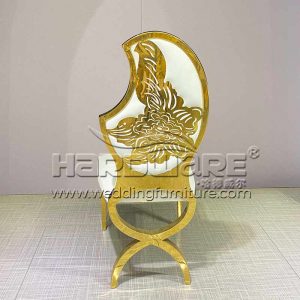 Gold Stainless Steel Dining Chairs