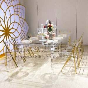 Table Clear Crystal Acrylic