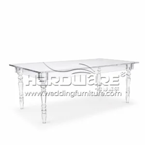 Table Clear Crystal Acrylic