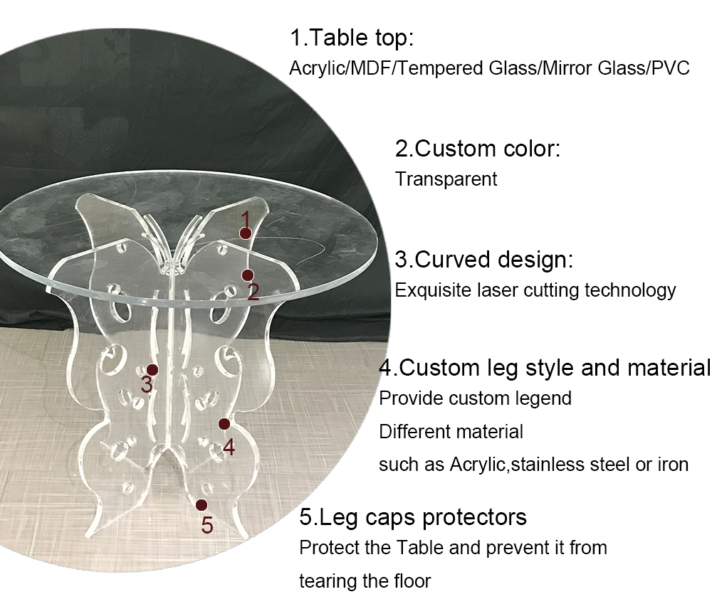 Acrylic event table