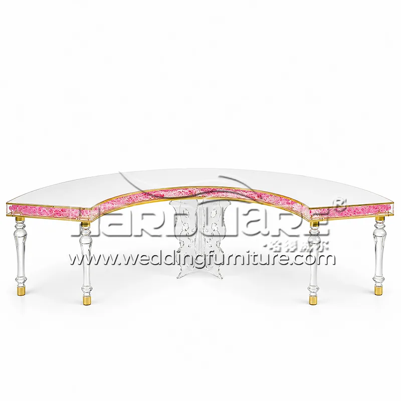 Acrylic Wedding Table with LED