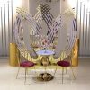 Gold Luxury Lotus Shape Acrylic Wedding Backdrop - Image 4