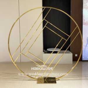 Gloss Golden Round Screen Backdrop
