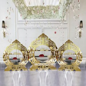 Gold pvc one set display backdrop rack for event
