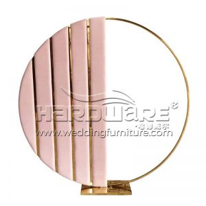 Pink Velvet Round Shape Backdrop