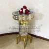 Unique Shape Rocket Stainless Steel Glass Bar Table - Image 2