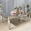 Table Silver Metal Frame