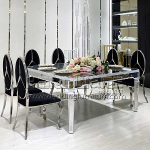 Table Square Mirror Glass