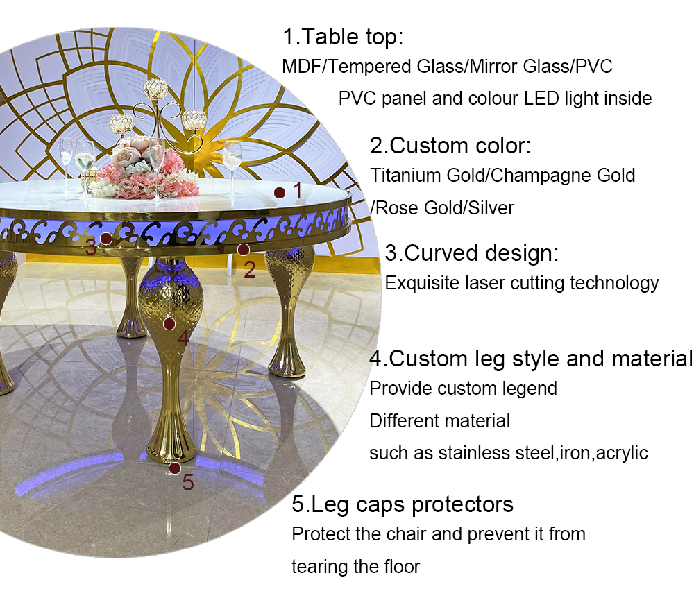 Wedding Table with LED