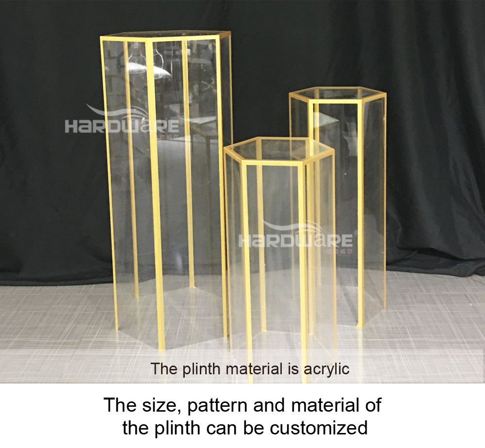 Acrylic Material Cake Plinth