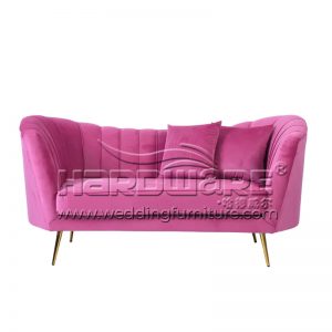 Hotel 3 Seater Velvet Wedding Sofa