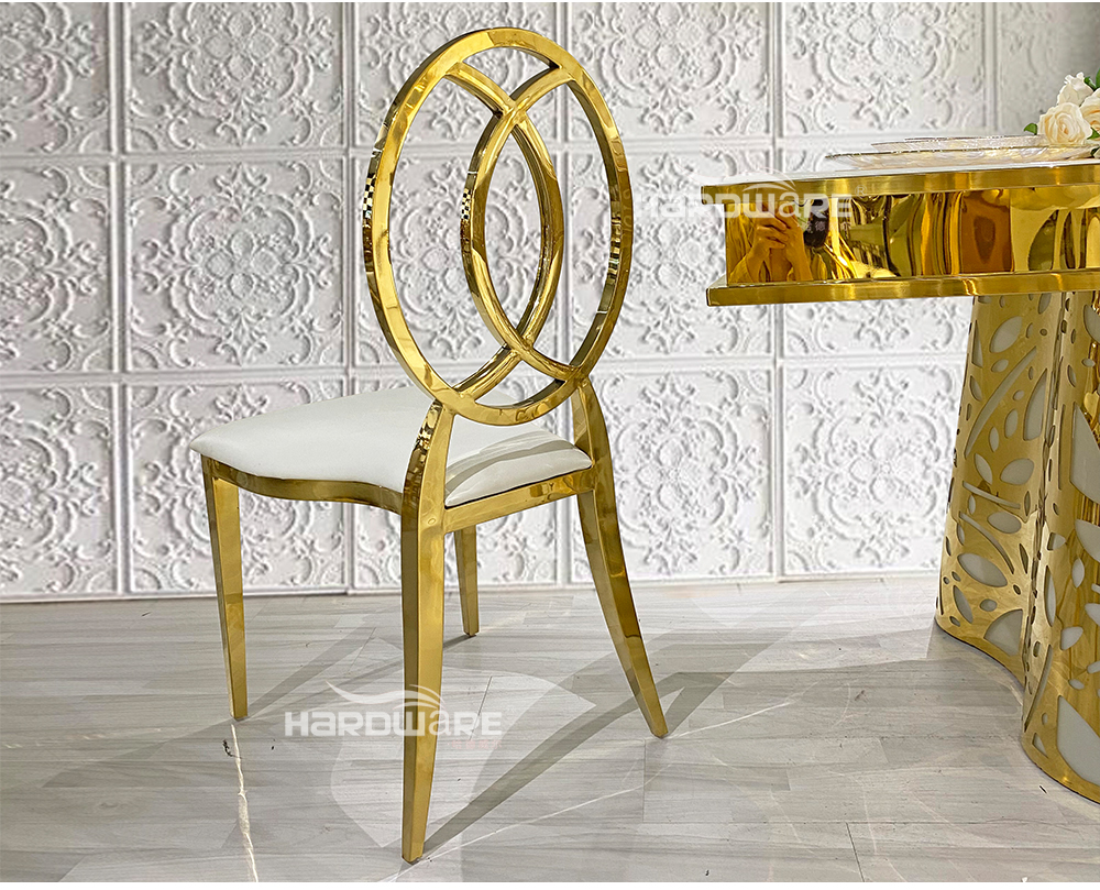 Luxury Hot Recommend Golden Stainless Steel Chair