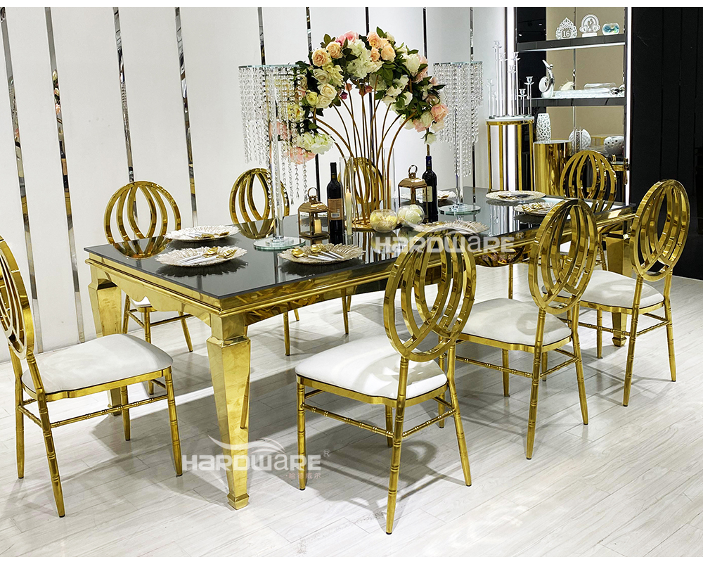 Gold event chair