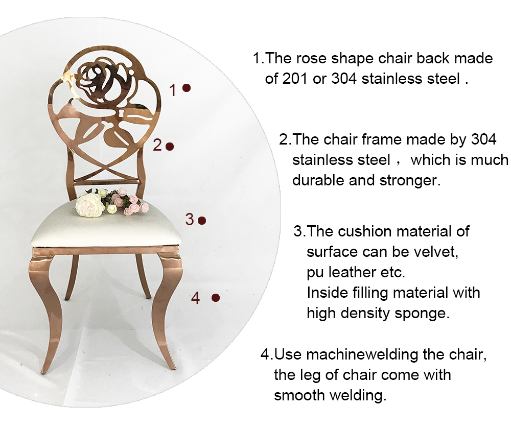 Stainless Steel Luxury Wedding Chair