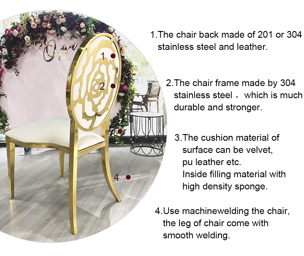 Rose Back Stacking Event Chair