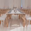 Table custom carved design metal legs wedding table - Image 8