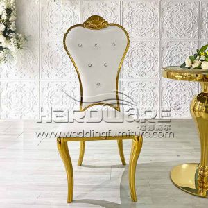 Decoration Gold Stainless Steel Wedding Chairs