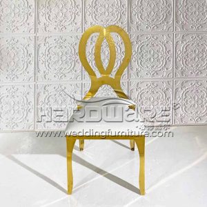Stainless Steel Gold Wedding Chair