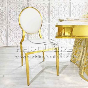 White Leather Dining Chair