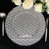 Star pattern round elegant charger plate