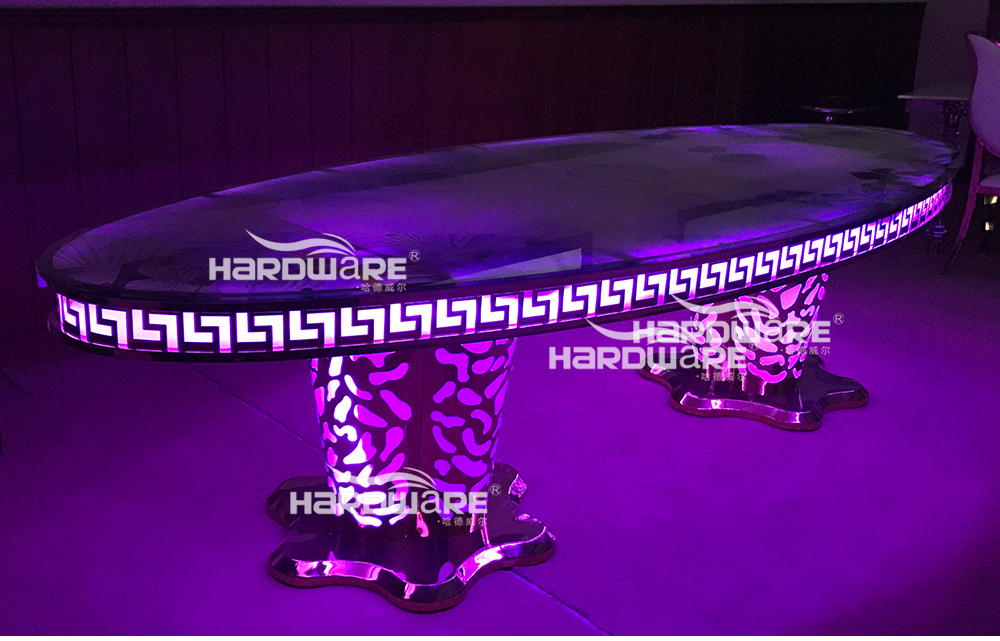 led wedding table