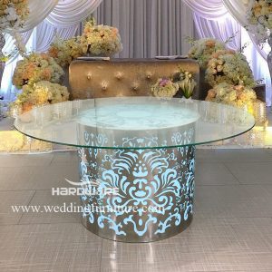 led wedding table