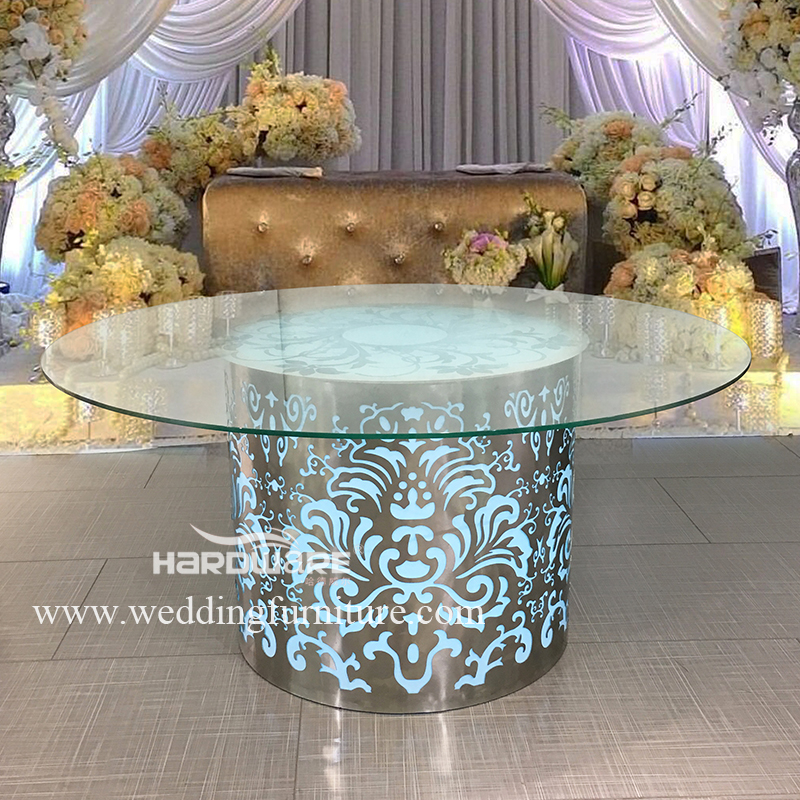 led wedding table