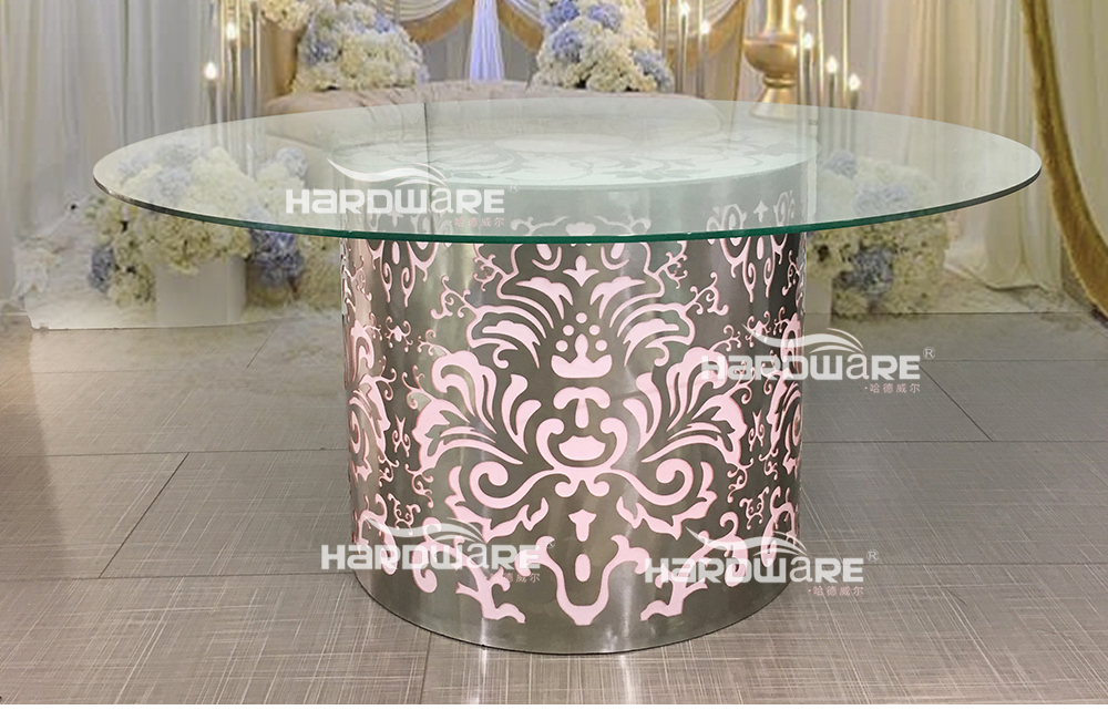 led wedding table