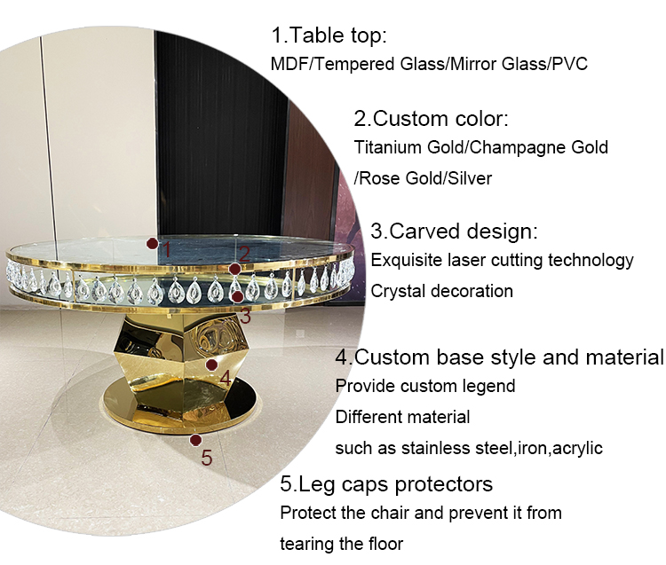Crystal Jadore Dining Table