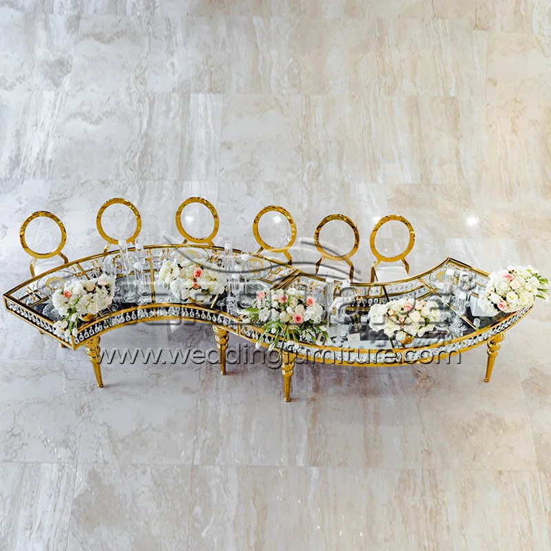 Round Hotel Event Table with Crystal