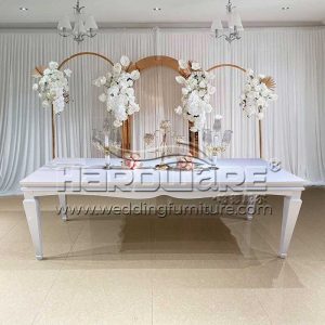 Table White Iron Legs MDF Wedding Banquet Table