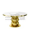 Table Gold Stainless Steel Round MDF Wedding Table - Image 2