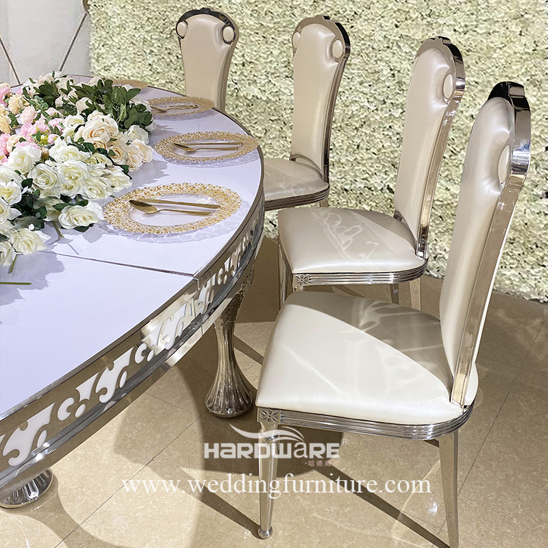 Silver event chair