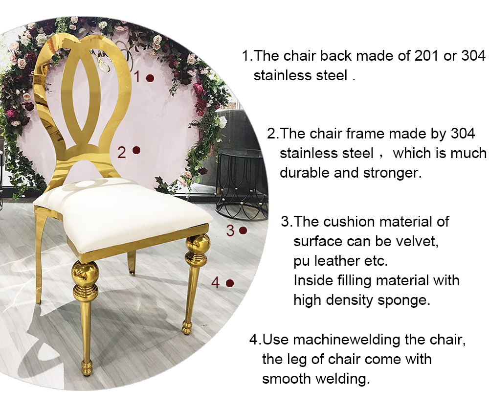 Gold Restaurant Wedding Chair