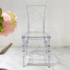 Acrylic Transparent Resin Outdoor Wedding Event Crystal Bamboo Chair