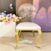 Acrylic Backrest Led Wedding Stainless Steel Chair