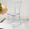 Acrylic Transparent Resin Outdoor Wedding Event Crystal Bamboo Chair - Image 3