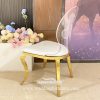 Acrylic Backrest Led Wedding Stainless Steel Chair - Image 4