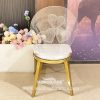 Acrylic Backrest Led Wedding Stainless Steel Chair - Image 5
