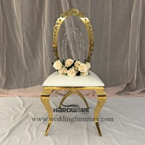 Plated stainless steel chair