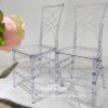 Acrylic Transparent Resin Outdoor Wedding Event Crystal Bamboo Chair - Image 7