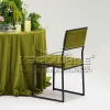 White Frame Velvet Chair